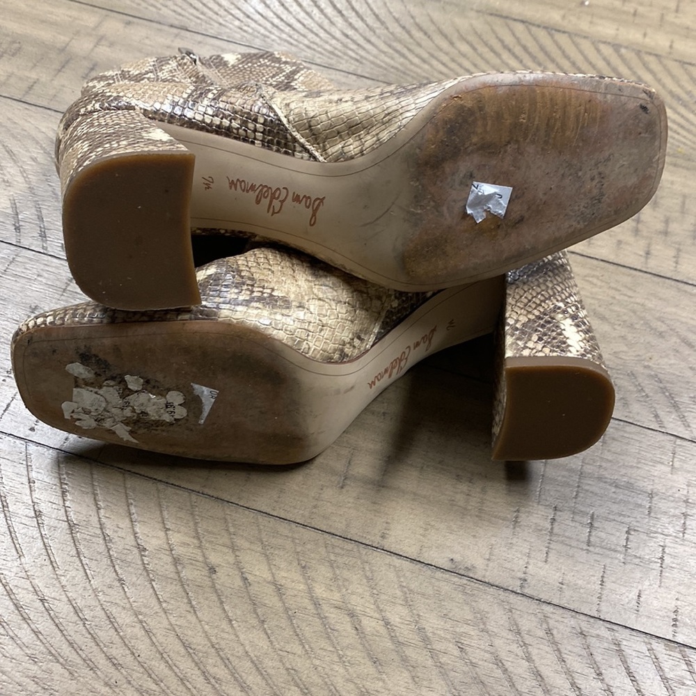 Sam Edelman Codie Snake Booties Size 7.5 - image 7
